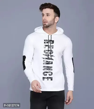 Men  Stylish Printed  Full  Sleeves  Hooded  Neck   T-shirt-thumb0