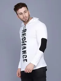 Men  Stylish Printed  Full  Sleeves  Hooded  Neck   T-shirt-thumb3