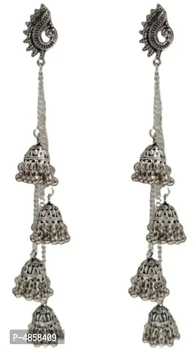 Trendy German Silver Earring for Women-thumb0