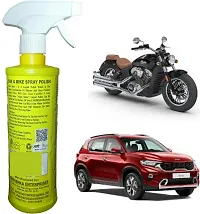 ADON SHINE Liquid Car Polish for Metal Parts Exterior Leather Tyres Bumper Dashboard 500 ml Pack of 1-thumb4