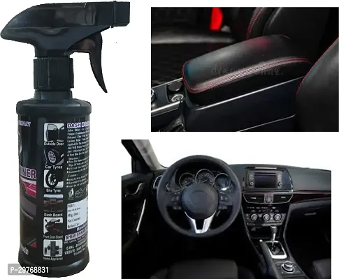 ADON SHINE Liquid Car Polish for Dashboard Leather Chrome Accent Metal Parts Tyres 250 ml Pack of 1-thumb2