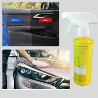 ADON SHINE Liquid Car Polish for Bumper Chrome Accent Dashboard Exterior Headlight Leather Metal Parts Tyres 1000 ml Pack of 4-thumb1