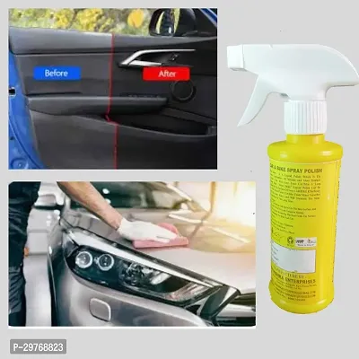 ADON SHINE Liquid Car Polish for Bumper Chrome Accent Dashboard Exterior Headlight Leather Metal Parts Tyres 1000 ml Pack of 4-thumb2