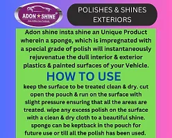 ADON SHINE Liquid Car Polish for Bumper Chrome Accent Dashboard Exterior Headlight Tyres Exterior 96 g Pack of 6-thumb4