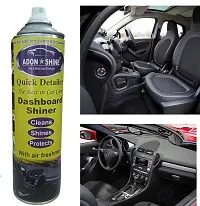 ADON SHINE Liquid Car Polish for Bumper Dashboard Exterior Leather Metal Parts Tyres Chrome Accent 500 ml Pack of 1-thumb1