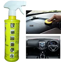 ADON SHINE Liquid Car Polish for Metal Parts Exterior Leather Dashboard Tyres Chrome Accent 500 ml Pack of 1-thumb2