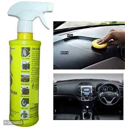 ADON SHINE Liquid Car Polish for Metal Parts Exterior Leather Dashboard Tyres Chrome Accent 500 ml Pack of 1-thumb3