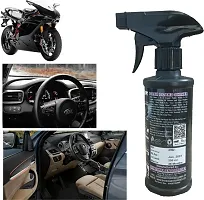 ADON SHINE Liquid Car Polish for Bumper Chrome Accent Dashboard Exterior Headlight Leather Metal Parts Tyres Bumper 500 ml Pack of 2-thumb2