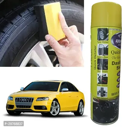 ADON SHINE Liquid Car Polish for Bumper Chrome Accent Dashboard Exterior Leather Tyres 1000 ml Pack of 2-thumb2