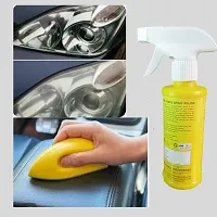 ADON SHINE Liquid Car Polish for Bumper Chrome Accent Dashboard Exterior Headlight Leather Metal Parts Tyres 1000 ml Pack of 4-thumb4