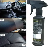 ADON SHINE Liquid Car Polish for Bumper Chrome Accent Dashboard Exterior Headlight Leather Metal Parts Tyres 500 ml Pack of 2-thumb1