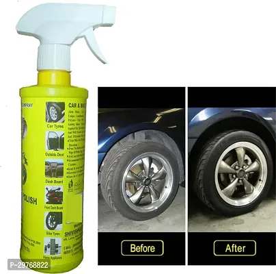 ADON SHINE Liquid Car Polish for Metal Parts Exterior Leather Dashboard Tyres Chrome Accent 500 ml Pack of 1-thumb4