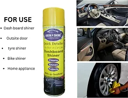 ADON SHINE Liquid Car Polish for Dashboard Bumper Chrome Accent Exterior Headlight Leather Metal Parts Tyres Windscreen 1100 ml Pack of 1-thumb3