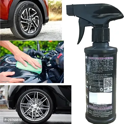 ADON SHINE Liquid Car Polish for Bumper Chrome Accent Dashboard Exterior Headlight Leather Metal Parts Tyres 250 ml Pack of 1-thumb3