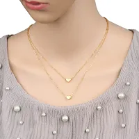 Gold Tradition Trending Gold Plated Combo Pack Of 3 Necklaces Pendant Chain With Beautiful Look For Women And Girls-thumb1