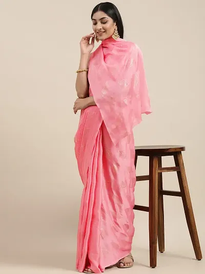 Best Selling Satin Saree with Blouse piece 