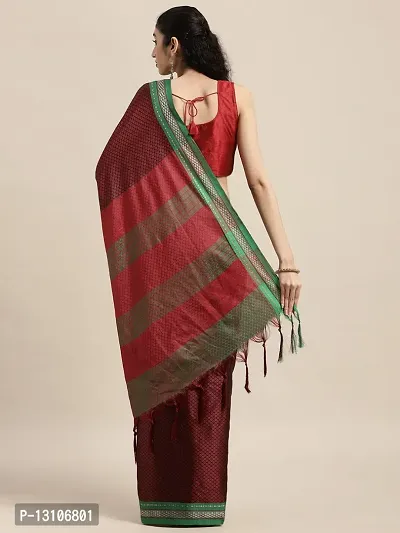 Womens Cotton Silk Saree With Blouse Piece-thumb2