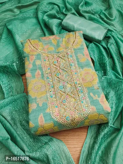 Womens Banarasi Jacquard Salwar Suit Dress Material-thumb0