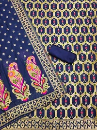 Womens Designer Cotton Blend Unstitched Suit Material-thumb2