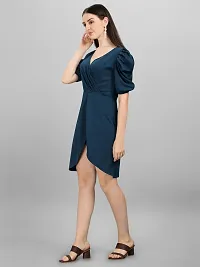 Women's Solid Bodycone Mini Dress-thumb2