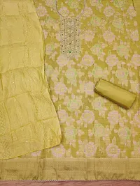 Womens Banarasi Jacquard Salwar Suit Dress Material-thumb2
