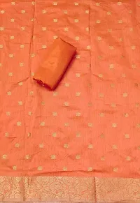 Womens Designer Banarasi Silk Unstitched Suit Material-thumb3