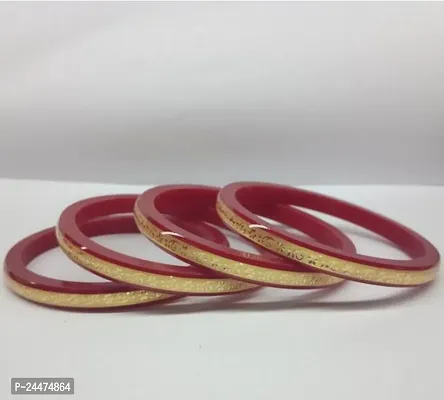 Stylish Fancy Designer Plastic Bangles For Women Set Of 4-thumb0