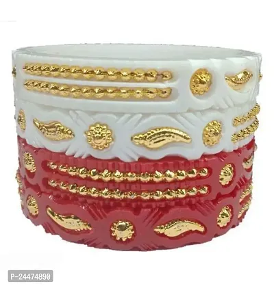 Stylish Fancy Designer Plastic Bangles For Women Set Of 4-thumb0