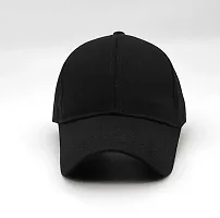 solid black plain cap-thumb1