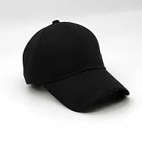 solid black plain cap-thumb2
