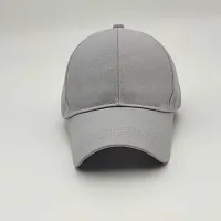 solid grey plain cap-thumb1