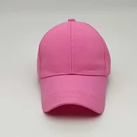 solid pink plain cap-thumb1