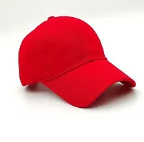 solid red plain cap-thumb2