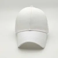 solid white plain cap-thumb1