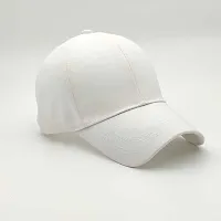 solid white plain cap-thumb2