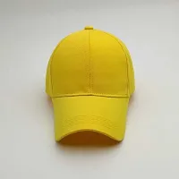 solid yellow plain cap-thumb1