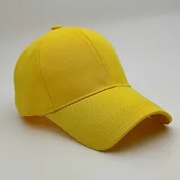 solid yellow plain cap-thumb2
