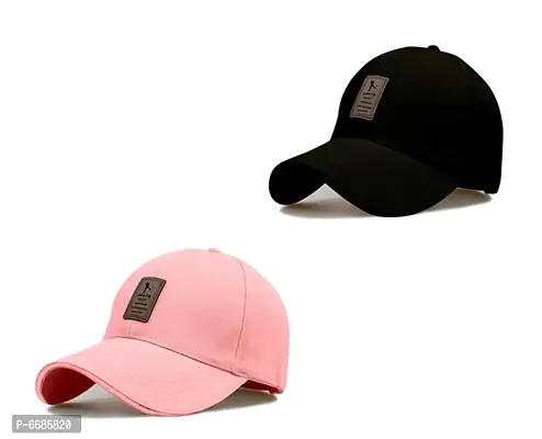 combo eddiko black and pink cap