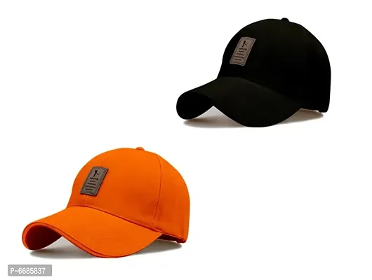 combo eddiko black and orange cap-thumb0