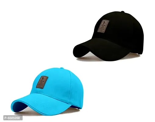 combo eddiko black and cyan cap