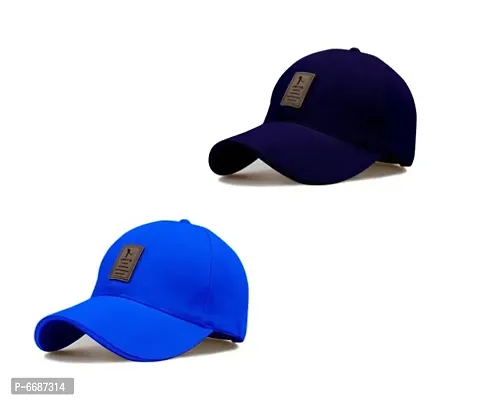 combo eddiko navy blue and light blue cap-thumb0