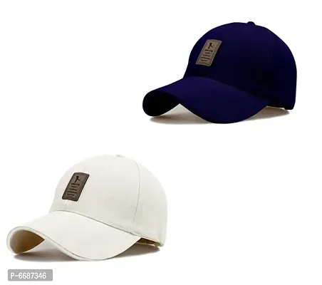 combo eddiko navy blue and white cap