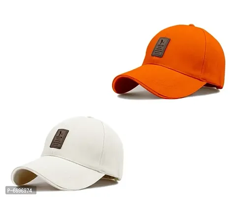 combo eddiko orange and white cap