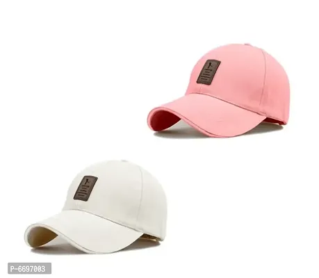 combo eddiko pink and white cap-thumb0