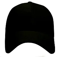 Alamos Trendy Plain Black Baseball Cap-thumb1