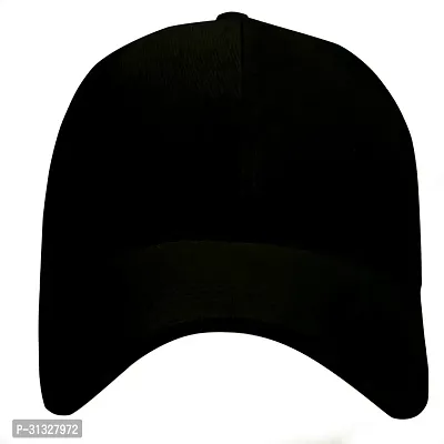 Alamos Trendy Plain Black Baseball Cap-thumb0