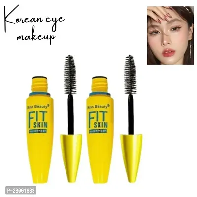 Korean Fit Skin Mascara Keeps Lashes Smooth Light Wear Mascara Pack Of 2-thumb0