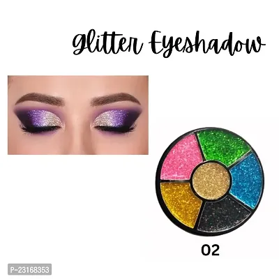Six Shades  (02) Glitter Eyeshadow pack of 1
