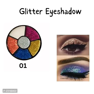 Six Shades  (01) Glitter Eyeshadow pack of 1