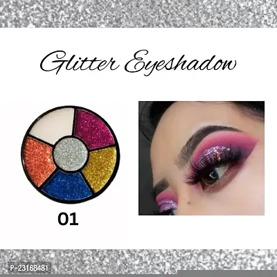 Six Shades  (01) Glitter Eyeshadow pack of 1